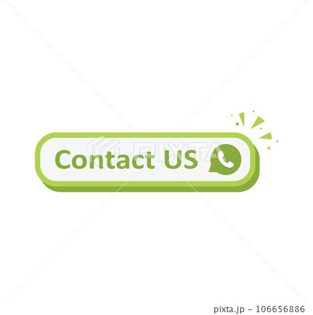 Contact US green 3D button isolated on White background Contact US green 3D button isolated on White background 106656886