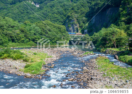 利根川 上越線鉄橋 綾戸付近 国道17号からの眺め 利根川 上越線鉄橋 綾戸付近 国道17号からの眺め 106659855