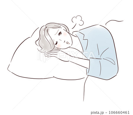 眠れないミドル女性 眠れないミドル女性 106660461
