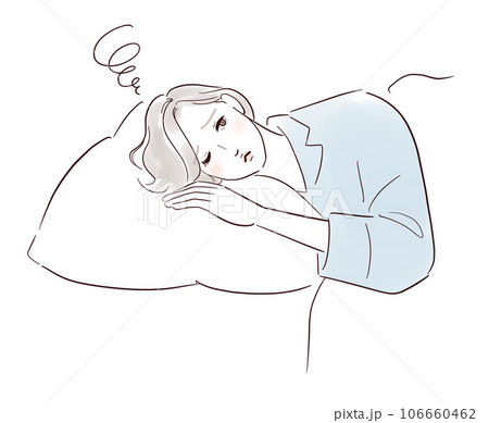 眠れないミドル女性 106660462