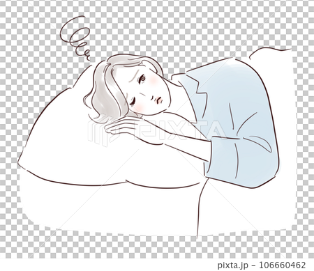 眠れないミドル女性 106660462
