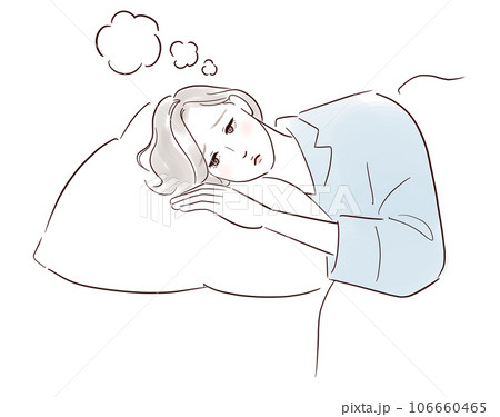 眠れないミドル女性 106660465