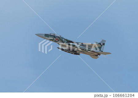航空自衛隊飛行教導群F-15DJイーグル上昇 航空自衛隊飛行教導群F-15DJイーグル上昇 106661204
