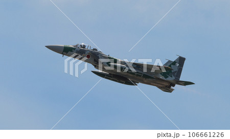 航空自衛隊飛行教導群F-15DJイーグル上昇 106661226