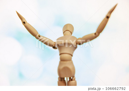 リラックスの瞬間　デッサン人形 106662792