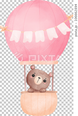 Cute teddy bear baby shower nursery cartoon animal watercolor hand painting Cute teddy bear baby shower nursery cartoon animal watercolor hand painting 106662894