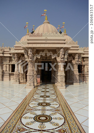 Entry view of BAPS Shri Swaminarayan Mandir Pune Maharashtra Inda 106663557
