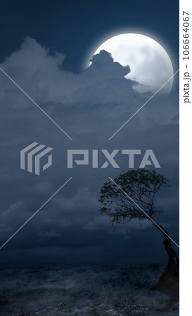 Scary Halloween background 106664067