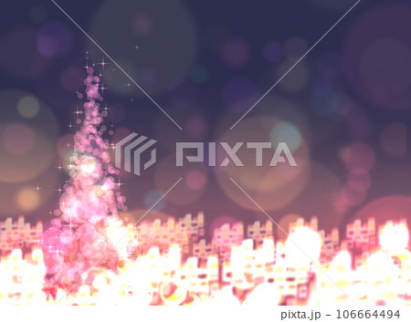 都会とクリスマスツリー 106664494