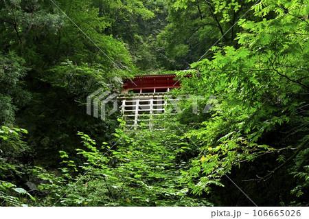 出流山千手院満願寺の奥之院の拝殿 106665026