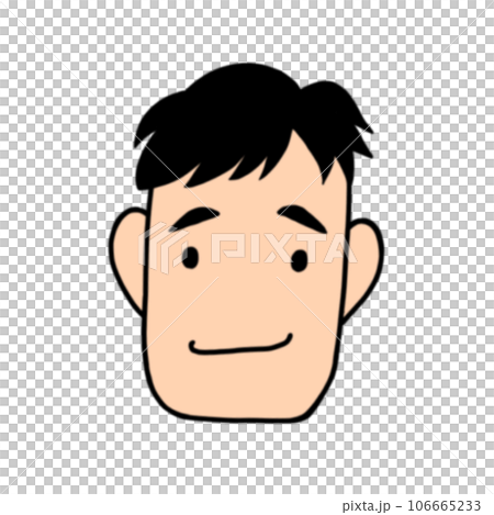 一個男人的臉的插圖 一個男人的臉的插圖 106665233