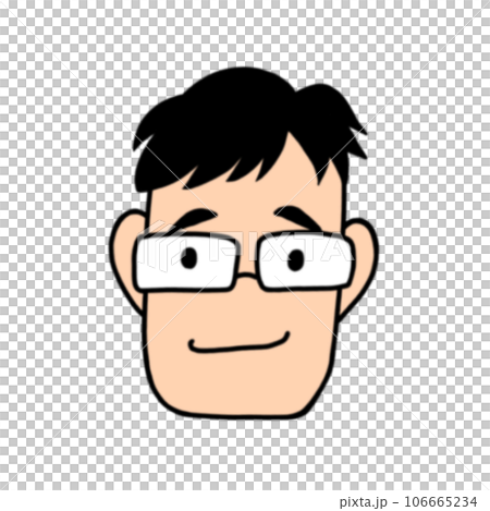 一個男人的臉的插圖 一個男人的臉的插圖 106665234