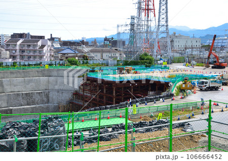 リニア中央新幹線　橋本駅　工事現場 106666452