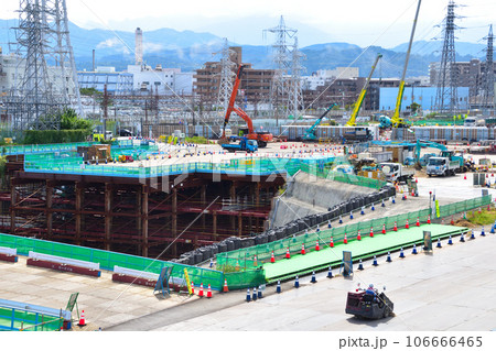 リニア中央新幹線　橋本駅　工事現場 106666465