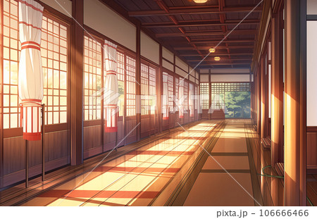 ai画像　和風廊下 106666466