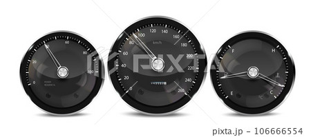 Realistic luxury car dashboard. Premium car design. Realistic luxury car dashboard. Premium car design. 106666554