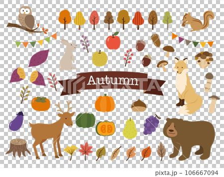 秋天例證集合 106667094