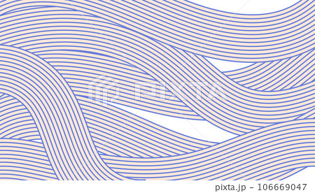 Ramen Noodle waves background. Abstract hand drawn pasta texture Ramen Noodle waves background. Abstract hand drawn pasta texture 106669047
