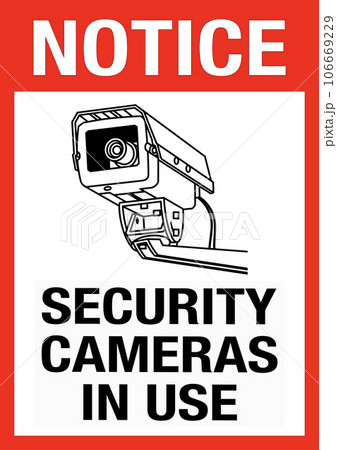 security camera sign security camera sign 106669229