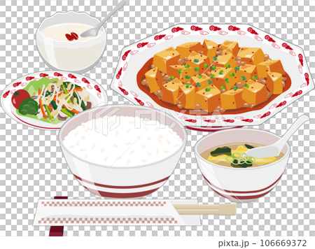 Mabo tofu set meal Mabo tofu set meal 106669372