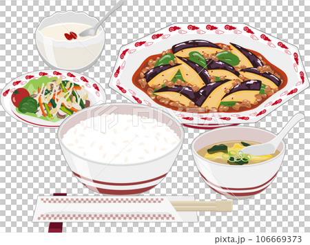 麻婆茄子定食 106669373