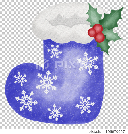 Cute blue Christmas sock Cute blue Christmas sock 106670067