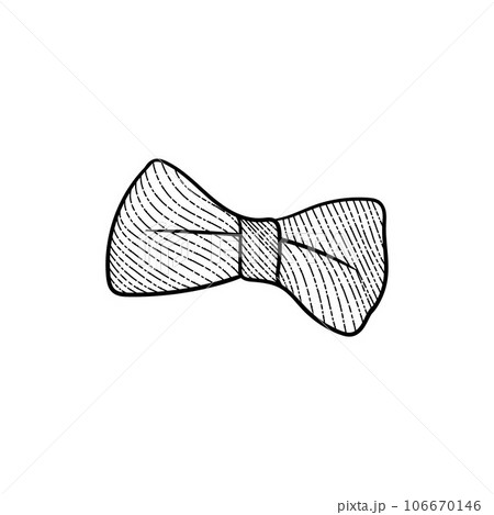 Bow tie elegant vintage style illustration design Bow tie elegant vintage style illustration design 106670146