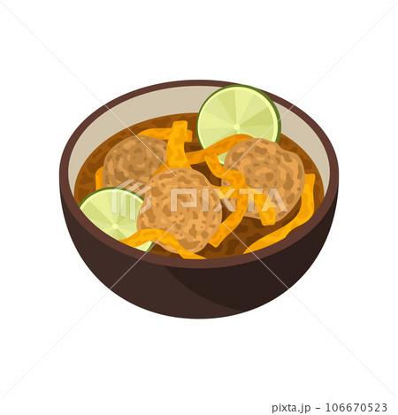 Sopa de lima Mexican food. Mexican lime soup.  106670523