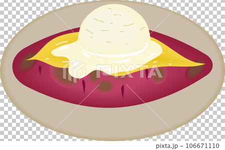 焼き芋アイスクリームのせ 106671110