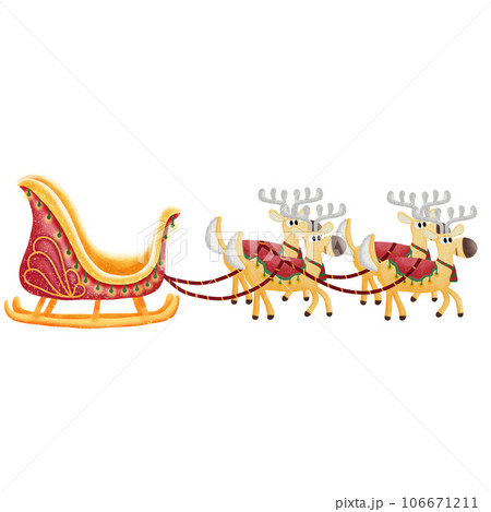 Empty Santa sleigh Empty Santa sleigh 106671211