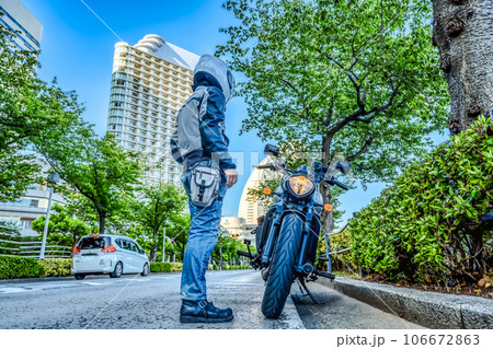 大型バイクでみなとみらいをツーリング 大型バイクでみなとみらいをツーリング 106672863