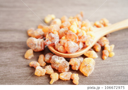 Frankincense or olibanum aromatic resin used in incense and perfumes. Frankincense or olibanum aromatic resin used in incense and perfumes. 106672975