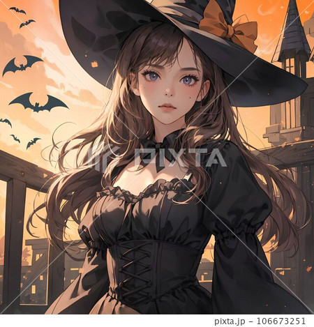 ハロウィンの仮装をした女の子 106673251