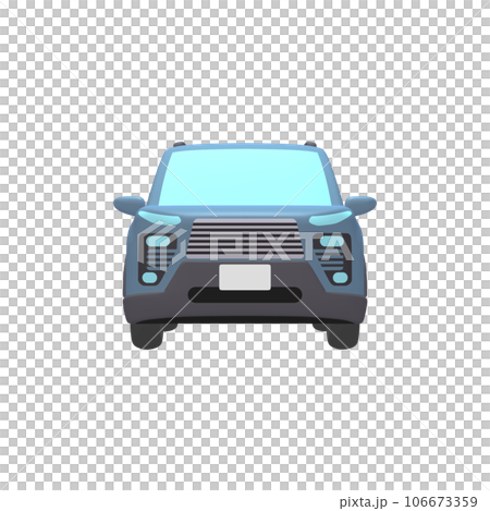 汽車插畫素材變形SUV藍色(1_3) 汽車插畫素材變形SUV藍色(1_3) 106673359