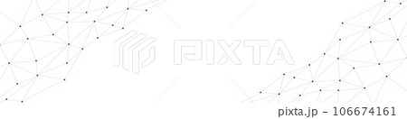 Abstract geometric background. Plexus mesh backdrop. Vector 106674161