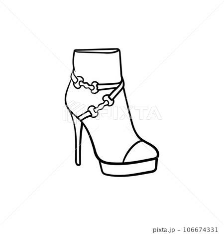 Woman shoes heels illustration creative design 106674331