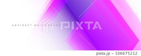 White and pink modern abstract wide banner with geometric shapes. Purple and white abstract background. White and pink modern abstract wide banner with geometric shapes. Purple and white abstract background. 106675212