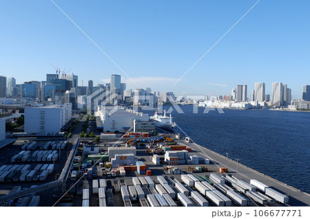 レインボーブリッジから見た芝浦埠頭 レインボーブリッジから見た芝浦埠頭 106677771