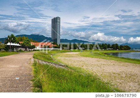 琵琶湖大津湖岸なぎさ公園 滋賀県大津市 琵琶湖大津湖岸なぎさ公園 滋賀県大津市 106678790