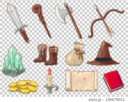 medieval adventure fantasy material illustration 106679052