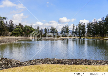 浄水をたたえる浄土庭園 浄水をたたえる浄土庭園 106680873