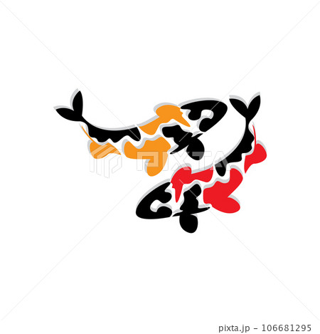 Koi Fish Logo Design, Chinese Lucky And Triumph Ornamental Fish Vector, Company Brand Gold Fish Icon Koi Fish Logo Design, Chinese Lucky And Triumph Ornamental Fish Vector, Company Brand Gold Fish Icon 106681295
