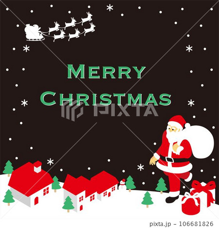 フレーム 広告 クリスマス アイソメトリック サンタクロース 街並み デザイン イラスト素材 フレーム 広告 クリスマス アイソメトリック サンタクロース 街並み デザイン イラスト素材 106681826