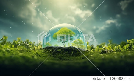 苔の上にある地球儀 苔の上にある地球儀 106682212
