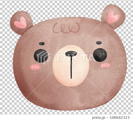 Cute Teddy bear watercolor cartoon hand painting illustration Cute Teddy bear watercolor cartoon hand painting illustration 106682323