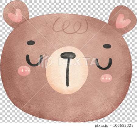 Cute Teddy bear watercolor cartoon hand painting illustration Cute Teddy bear watercolor cartoon hand painting illustration 106682325