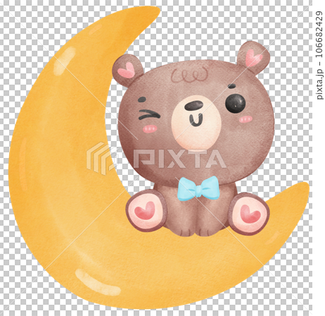 cute teddy bear baby shower boy watercolor hand painting illustration cute teddy bear baby shower boy watercolor hand painting illustration 106682429