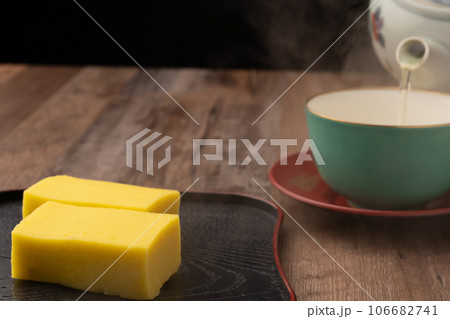 芋羊羹 お茶 芋羊羹 お茶 106682741