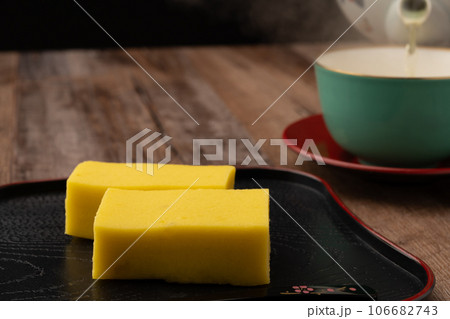 芋羊羹 お茶 芋羊羹 お茶 106682743