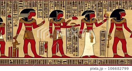 エジプトの壁画 イラストのイラスト素材 [106682799] - PIXTA